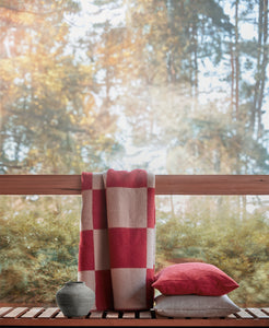 Viive-tyynynpäällinen 50x50cm | punainen
